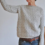 Victoria | Eleganter grauer Pullover mit stilvollem U-Boot-Ausschnitt