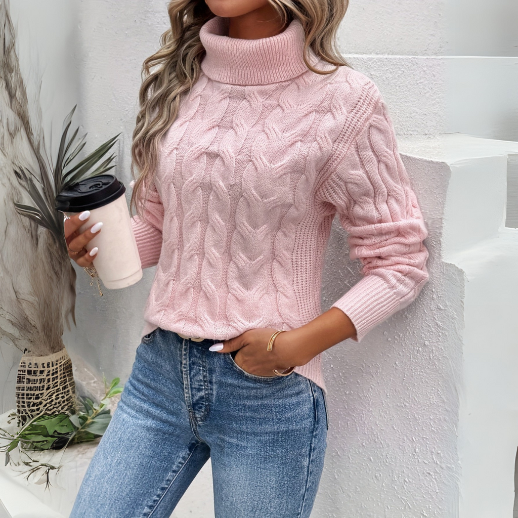 Amelia | Eleganter Rollkragenpullover aus hochwertigem Strick