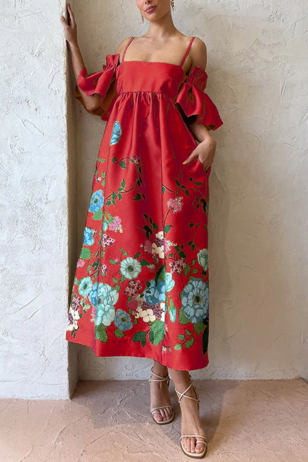 Arielle | Elegant klänning med unik ärmdesign och praktiska fickor