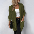Nancy | Lässiger Strick-Cardigan mit praktischen Taschen