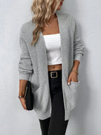 Nancy | Lässiger Strick-Cardigan mit praktischen Taschen