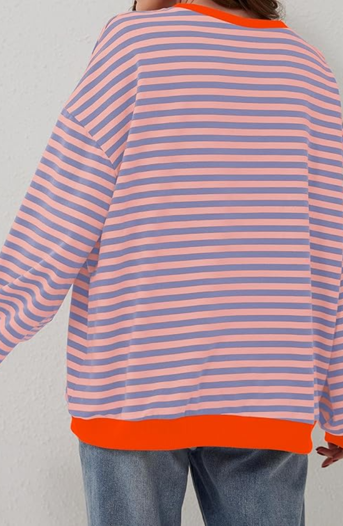 Mana | Stylischer gestreifter Oversize-Pullover für einen lässigen Look