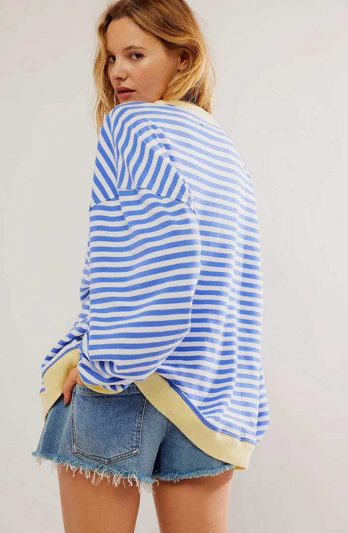 Mana | Stylischer gestreifter Oversize-Pullover für einen lässigen Look