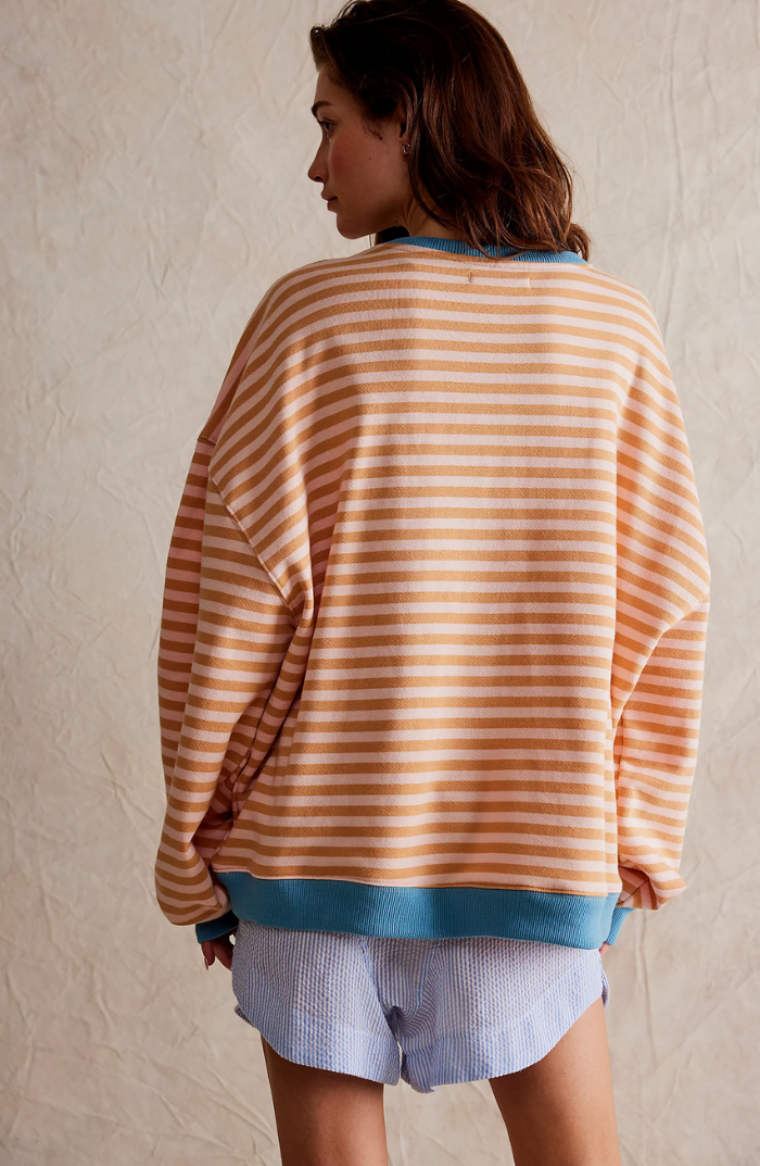 Mana | Stylischer gestreifter Oversize-Pullover für einen lässigen Look