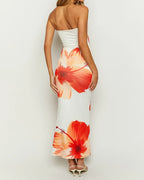 Carmine | Elegant bandeau-sommarklänning