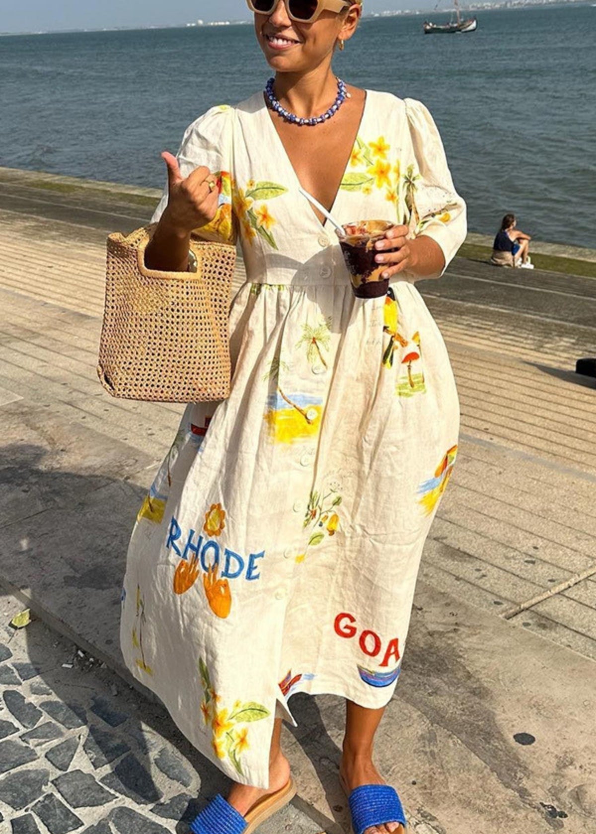 Ilona | Elegant medelhavsinspirerad sommarklänning
