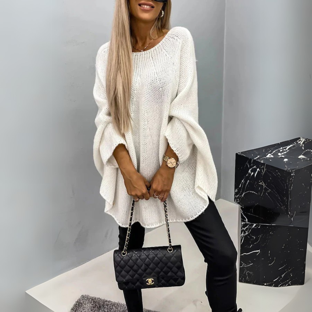 Isabelle | Eleganter Damenpullover mit klassischem Rundhalsausschnitt