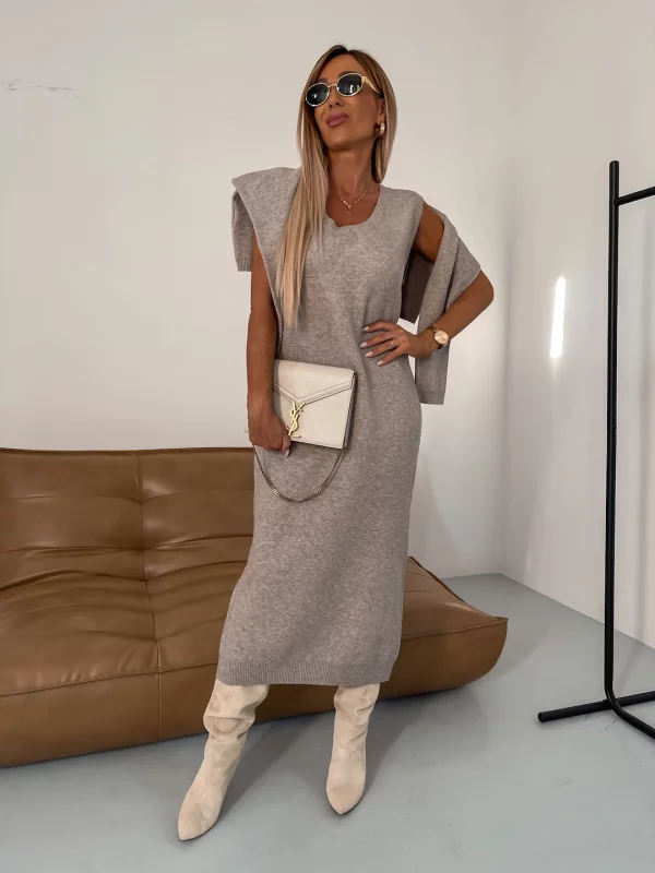 Nicole | Mysigt vinterstickat set för damer