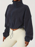 Velexia | Cozy Fleece Cropped Top