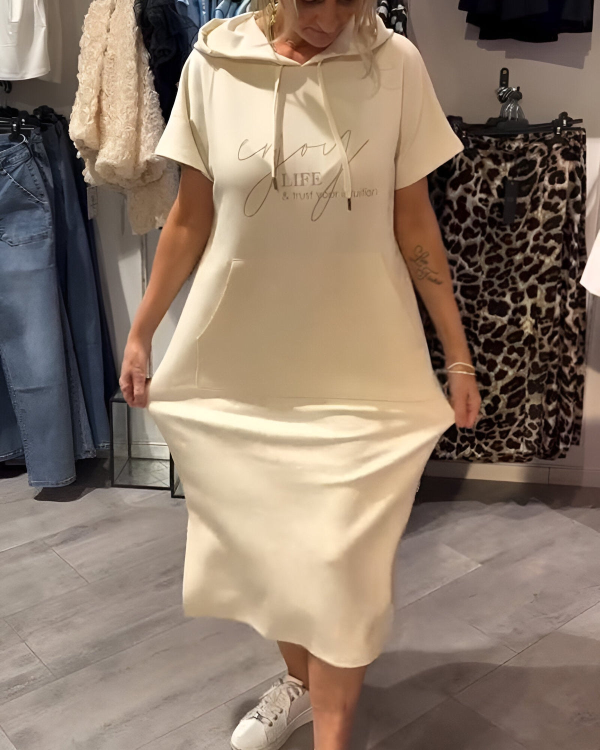 MAREN | Bekväm hoodieklänning för stilfulla vardagslooks
