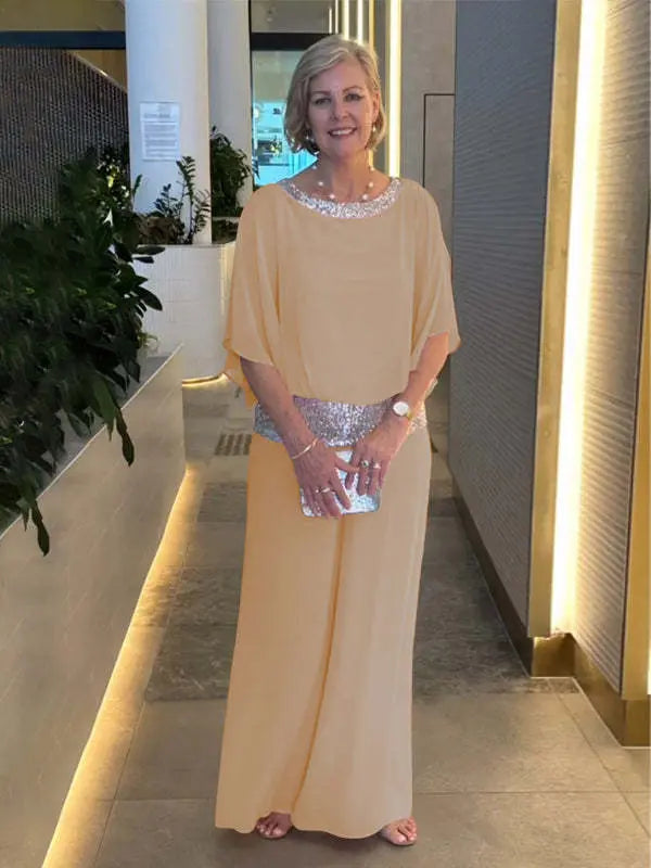 Mia | Elegant färgglatt tvådelat set