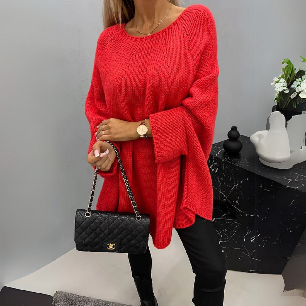 Isabelle | Eleganter Damenpullover mit klassischem Rundhalsausschnitt