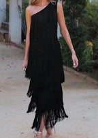 Carol | Elegant, unik one-shoulder-klänning