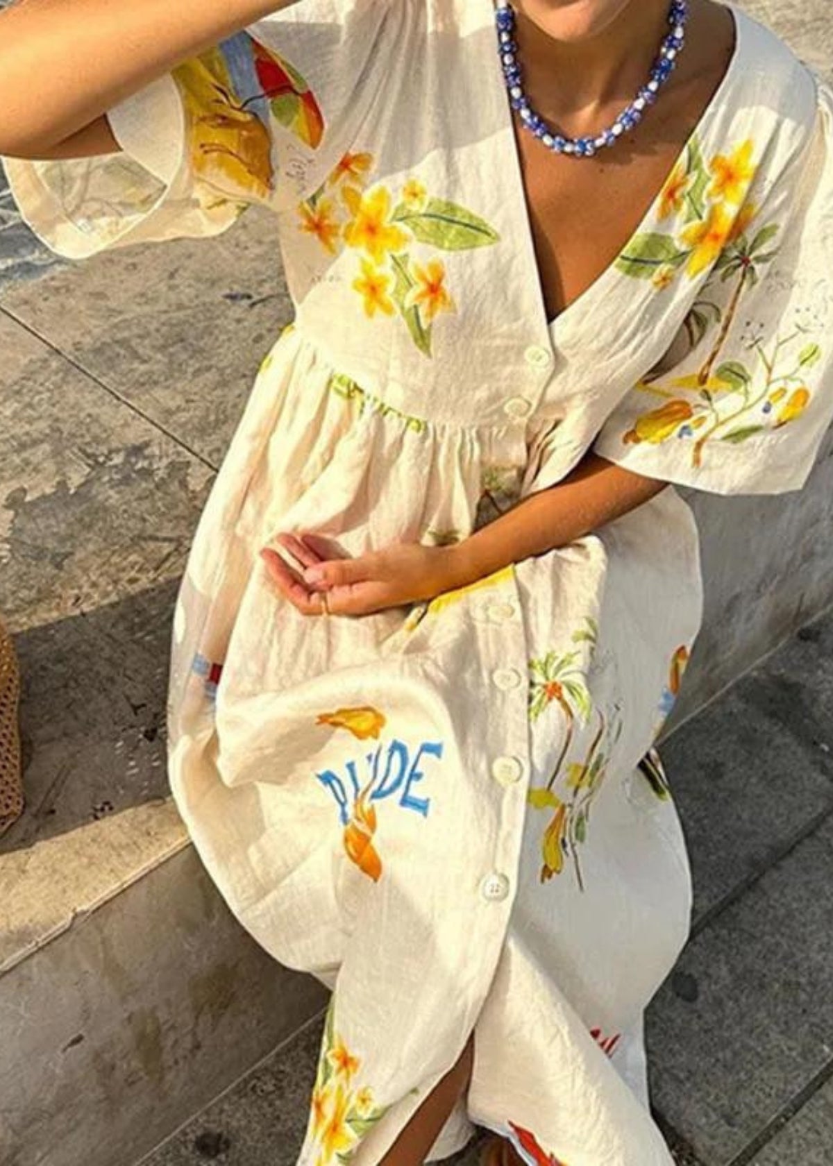 Ilona | Elegant medelhavsinspirerad sommarklänning