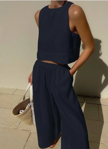 Amanda | Elegant linne-sommarset för damer