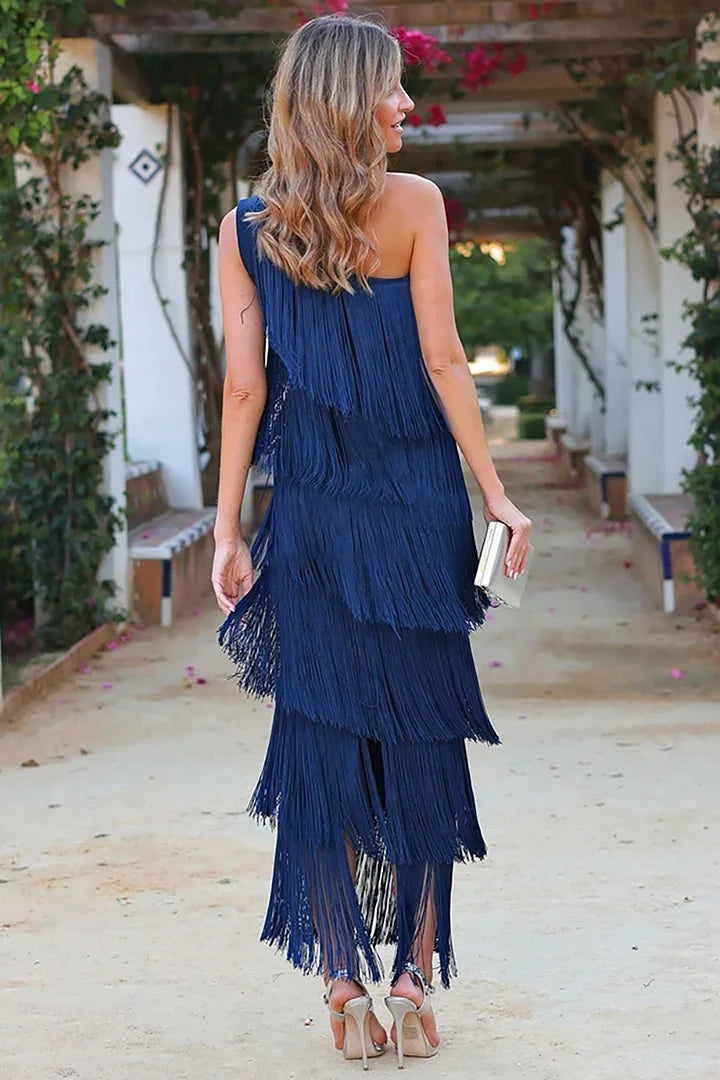 Carol | Elegant, unik one-shoulder-klänning