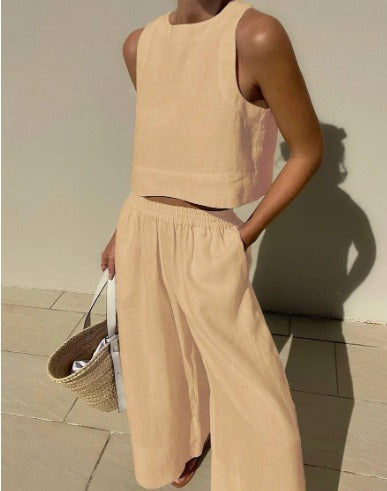 Amanda | Elegant linne-sommarset för damer