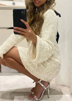 Theresa | Elegant miniklänning med rosettstruktur