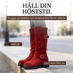 Slouchy boots för dam i mellanvadslängd