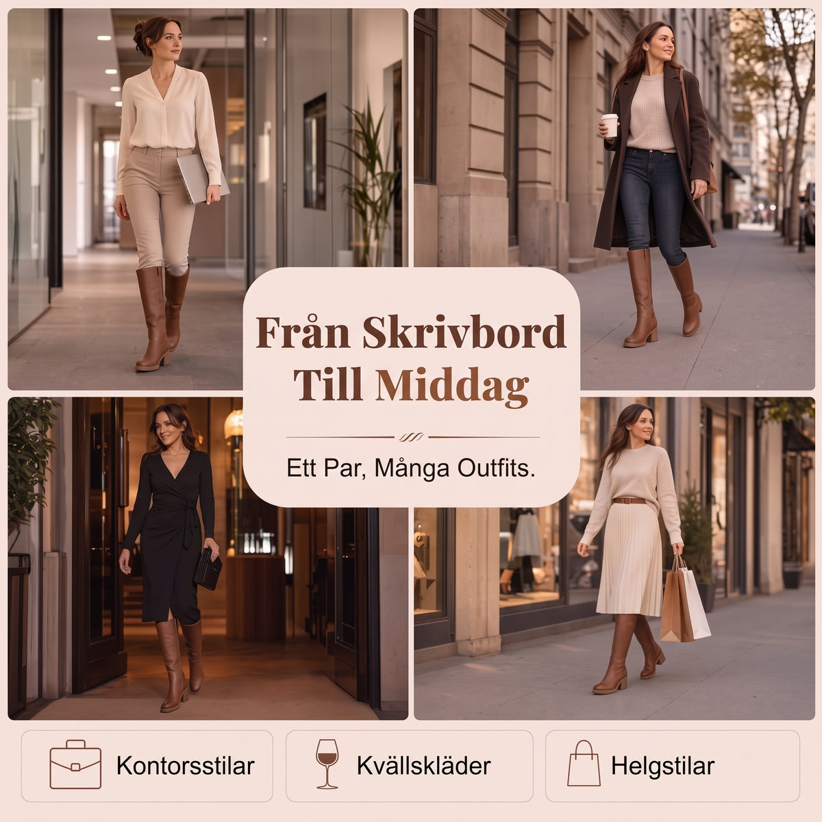 Knähöga stövlar för dam – eleganta, bekväma & perfekta för höst & vinter