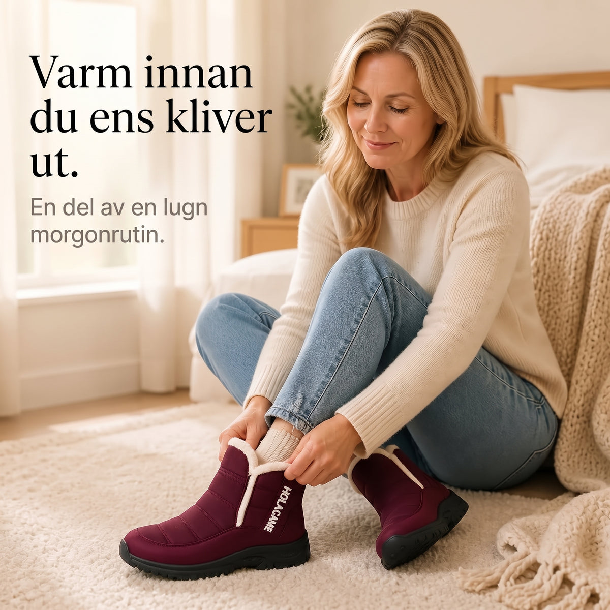 VATTENTÄTA OCH HALKSÄKRA SNÖKÄNGOR FÖR DAM