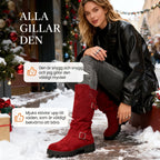 Slouchy boots för dam i mellanvadslängd