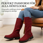 Slouchy boots för dam i mellanvadslängd