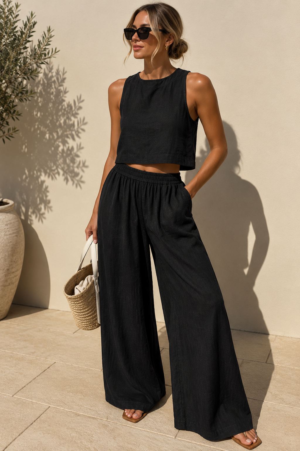 AMANDA | ELEGANT SOMMARSET I LINNE FÖR DAM