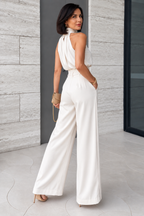 ELEANOR | ELEGANT SET MED HALTERTOPP OCH VIDA BYXOR