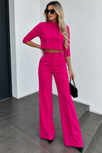 LISA | ELEGANT SET MED CROPPAD TOPP OCH VIDA BYXOR