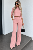 LISA | ELEGANT SET MED CROPPAD TOPP OCH VIDA BYXOR
