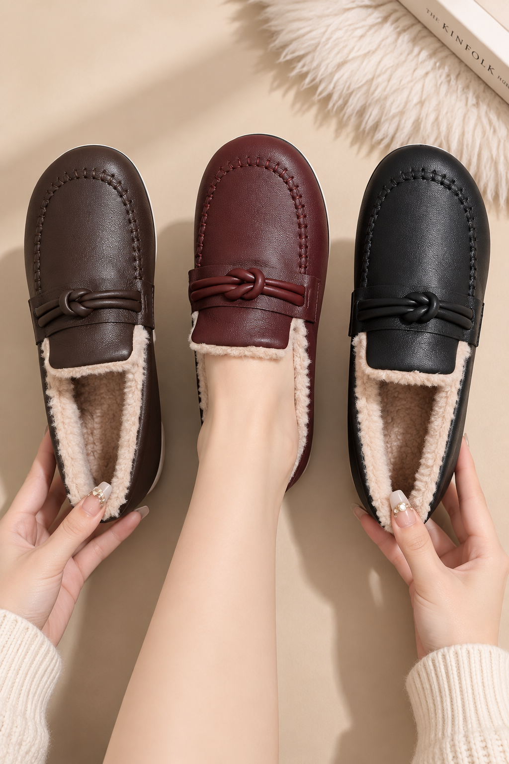 ELINA | VARMFODRADE DAMLOAFERS FÖR VINTERN