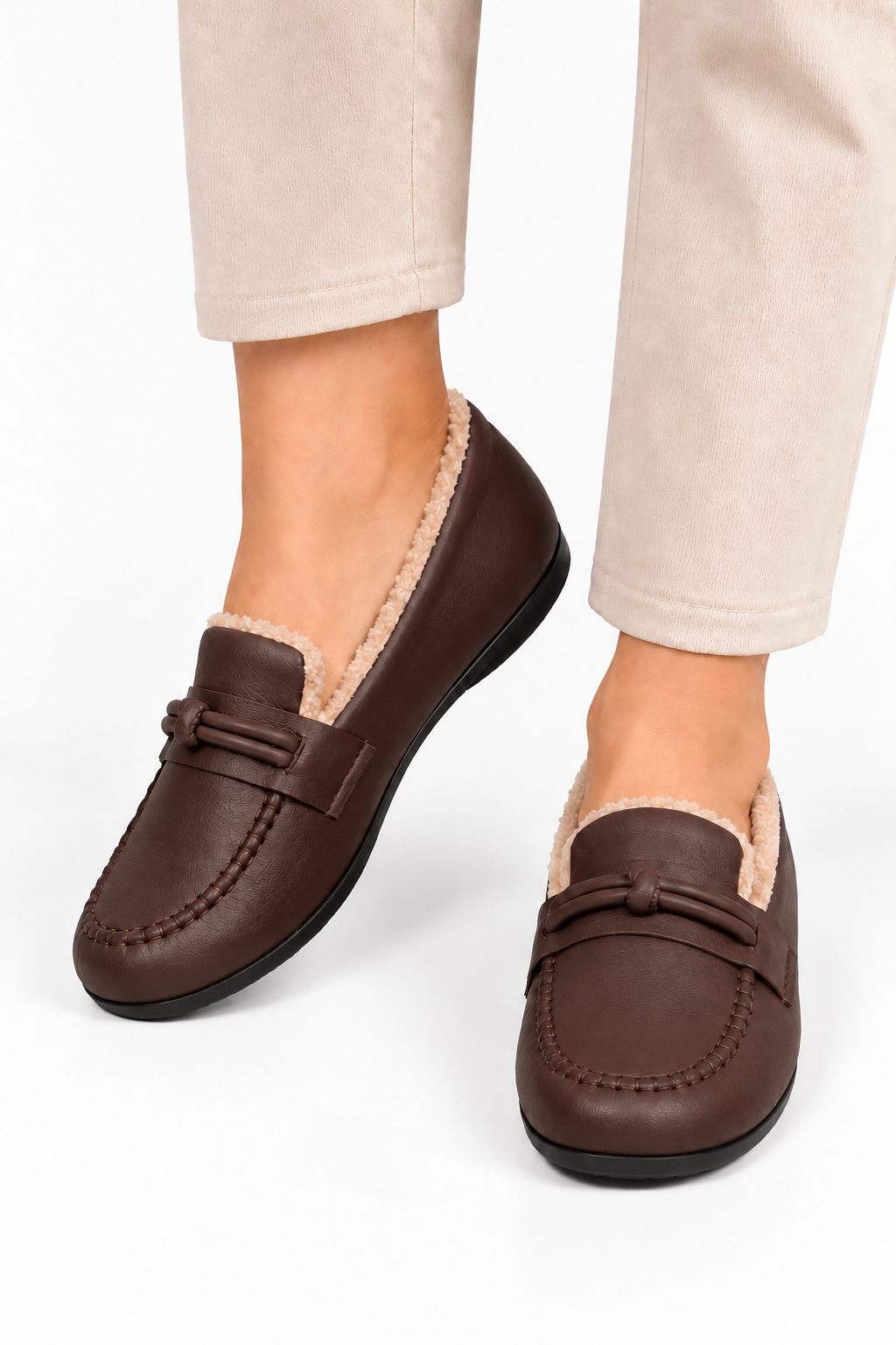 ELINA | VARMFODRADE DAMLOAFERS FÖR VINTERN