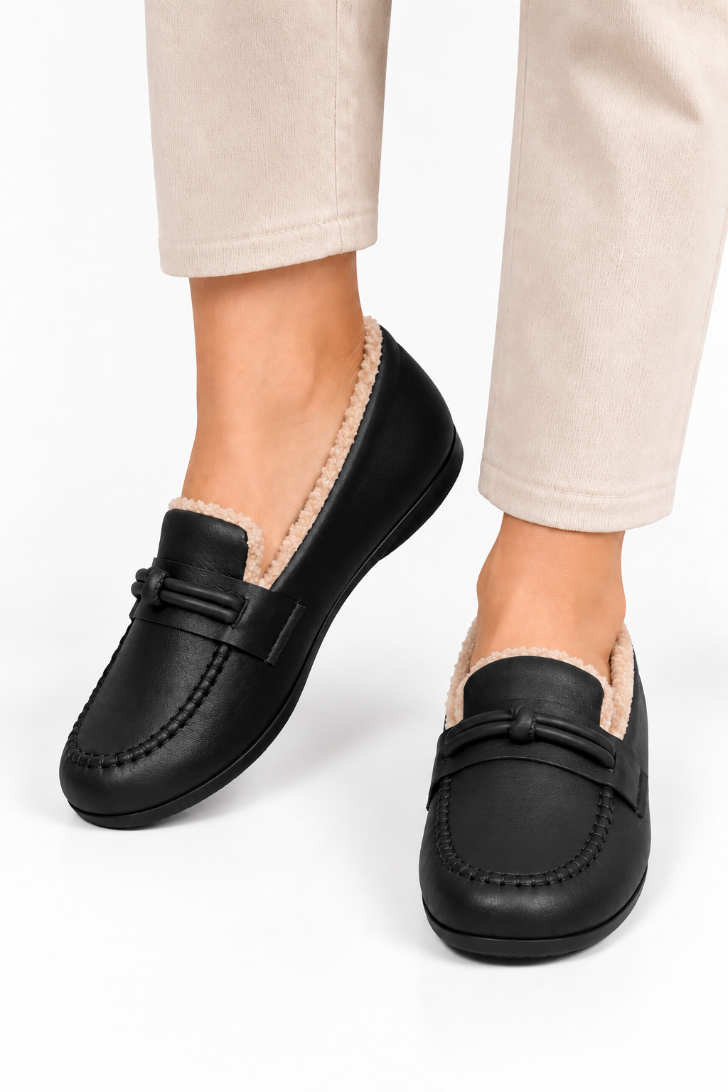 ELINA | VARMFODRADE DAMLOAFERS FÖR VINTERN