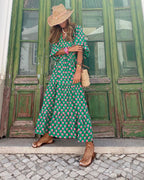 Bellona | Elegant lång boho-klänning