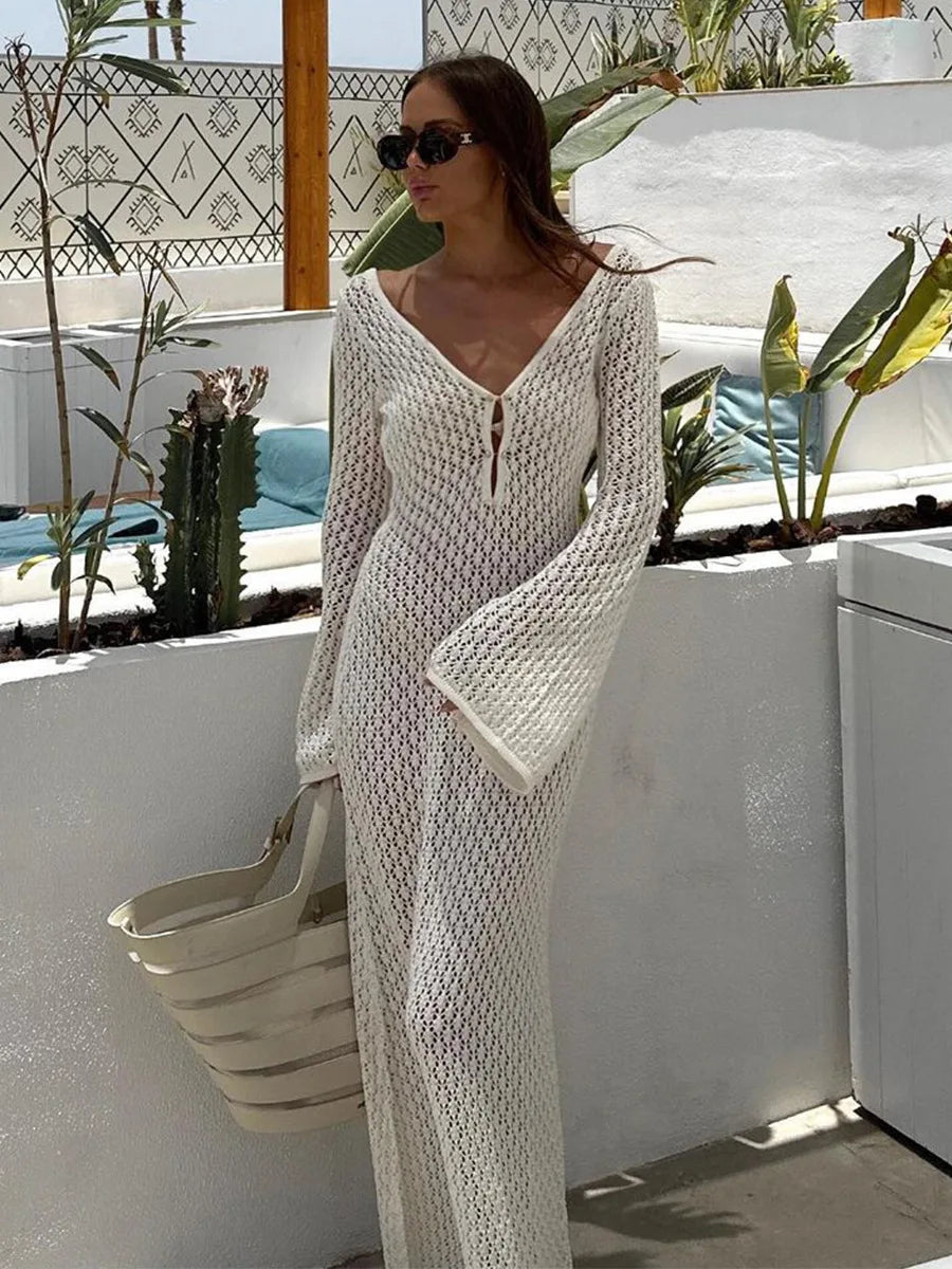 Mia | Elegant genomskinlig klänning