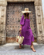 Bellona | Elegant lång boho-klänning