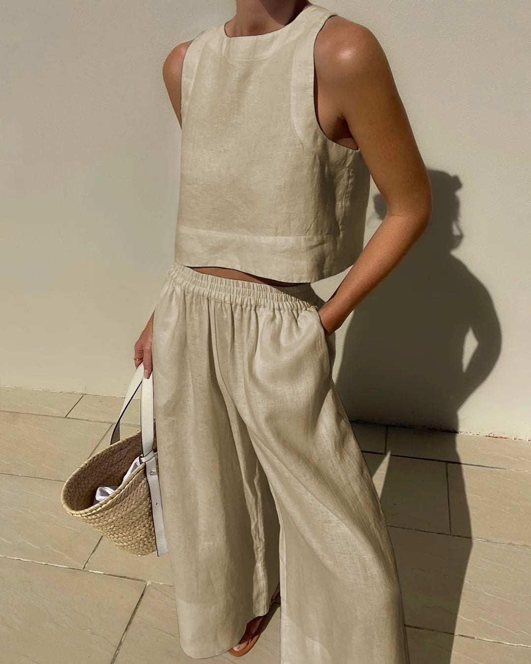 Amanda | Elegant linne-sommarset för damer