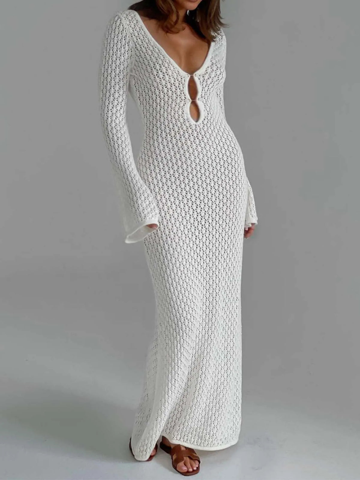 Mia | Elegant genomskinlig klänning