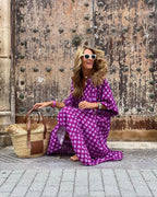 Bellona | Elegant lång boho-klänning