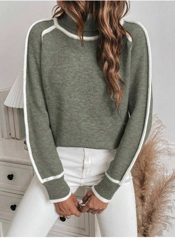 Elle | Kuscheliger Damen-Turtleneck-Pullover – Stilvoll und wärmend