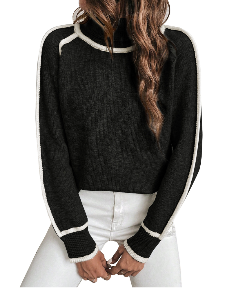 Elle | Kuscheliger Damen-Turtleneck-Pullover – Stilvoll und wärmend