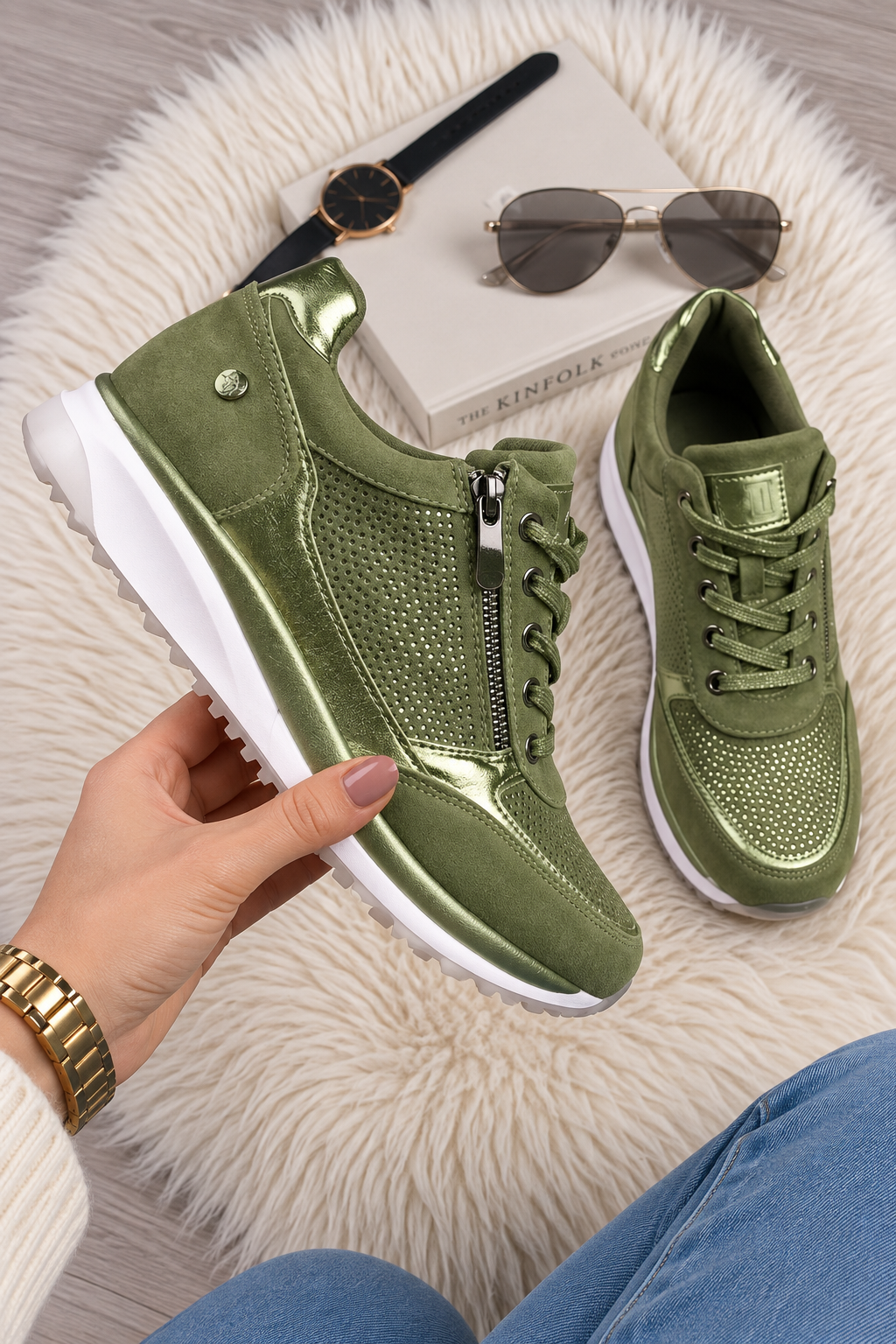 ELISE | BEKVÄMA DAMSNEAKERS MED MJUK DÄMPNING OCH DRAGKEDJA