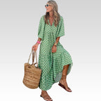 Bellona | Elegant lång boho-klänning