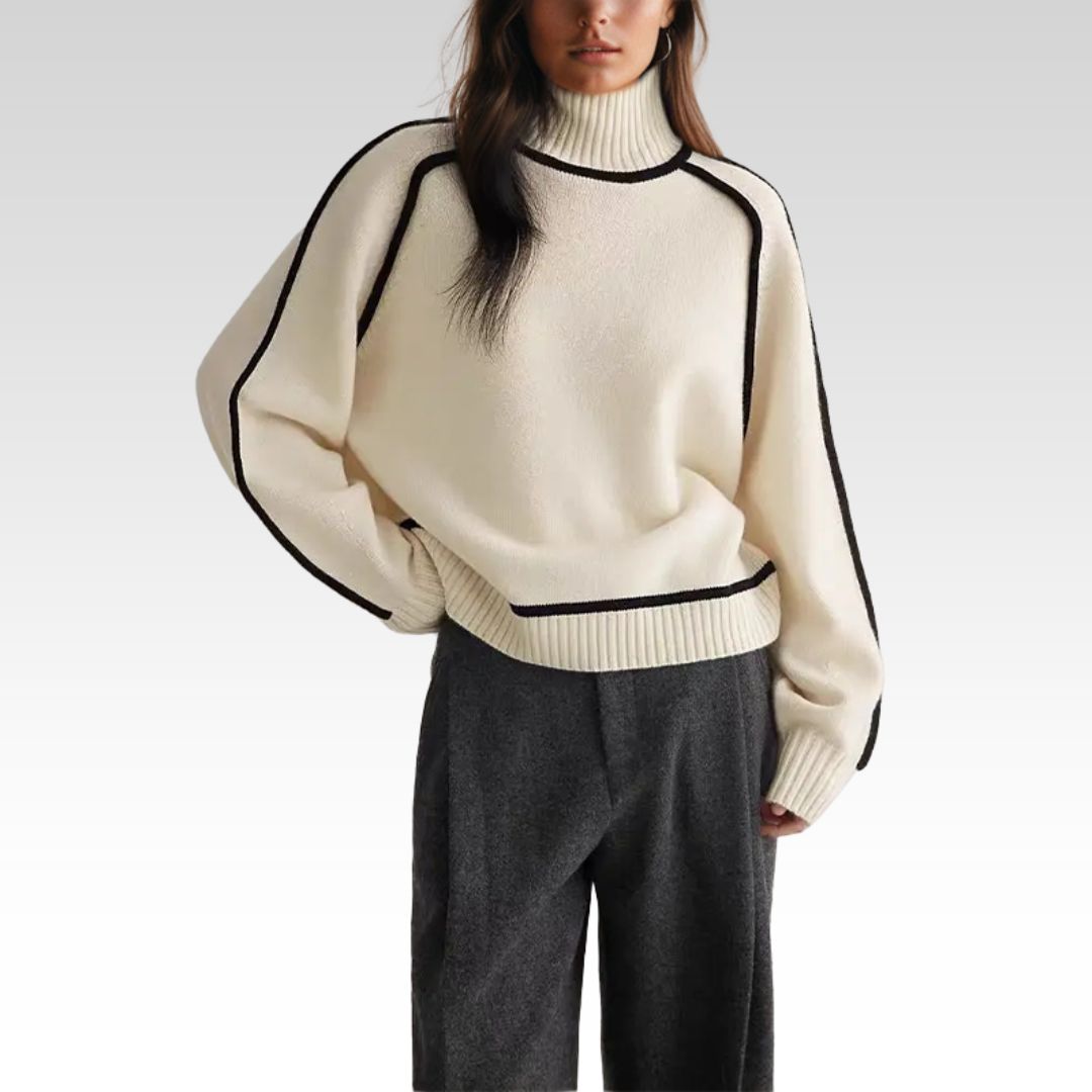 Lara | Eleganter Damenpullover mit Rollkragen