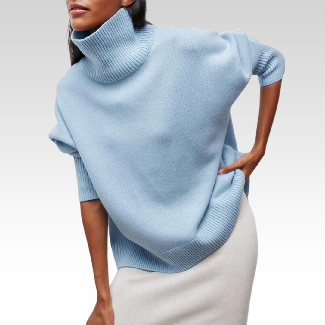 Amelia | Eleganter Strickpullover mit Rollkragen