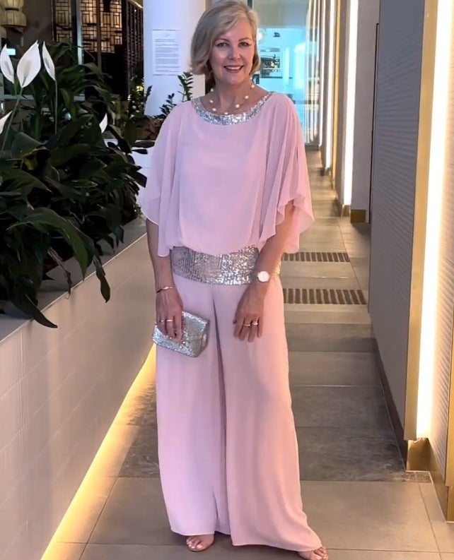Mia | Elegant färgglatt tvådelat set