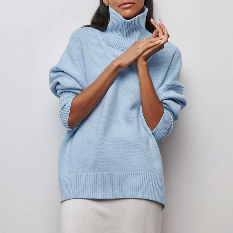 Amelia | Eleganter Strickpullover mit Rollkragen