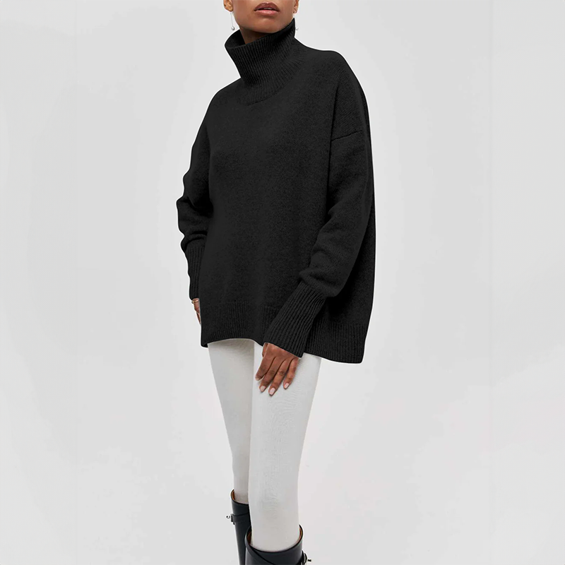 Amelia | Eleganter Strickpullover mit Rollkragen
