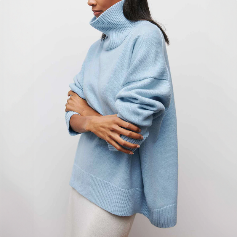 Amelia | Eleganter Strickpullover mit Rollkragen